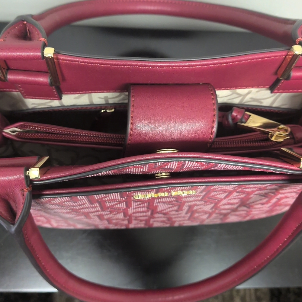 Calvin Klein Pink Monogram Tote Bag - Picture 10 of 13